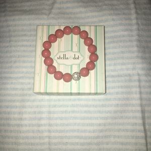 Stella & Dot Soirée Pave Bracelet - Coral